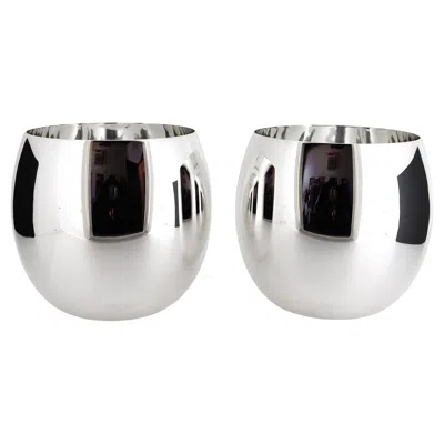 Pre-owned Tiffany & Co Pair Of . Sterling Silver Cocktail Tumblers Or Mugs