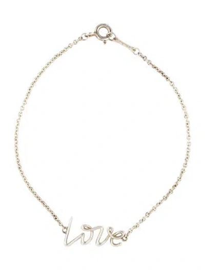 Pre-owned Tiffany & Co Paloma's Graffiti Love Bracelet, 7", 7" In Multi