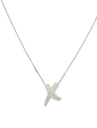 Pre-owned Tiffany & Co Paloma's Graffiti X Pendant Necklace, 16.5" In Multi