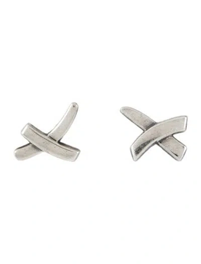 Pre-owned Tiffany & Co Paloma's Graffiti X Stud Earrings In Multi
