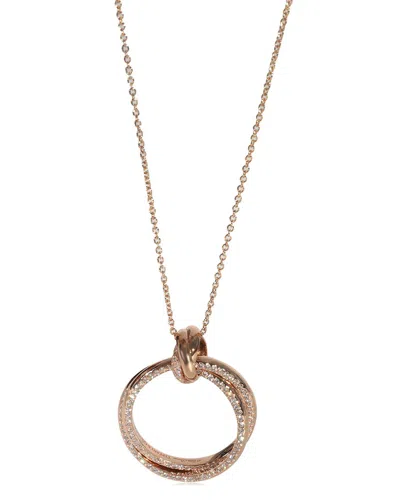 Tiffany & Co . Paloma Picasso 18k Rose Gold 0.80 Ct. Tw. Diamond Pendant (authentic Pre-loved)