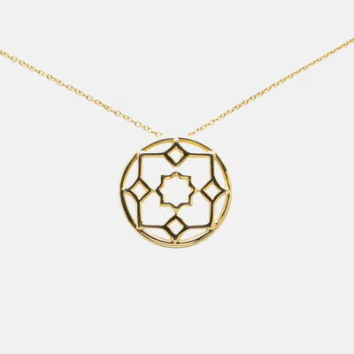 Pre-owned Tiffany & Co Paloma Picasso 18k Yellow Gold Marrakesh Pendant Necklace