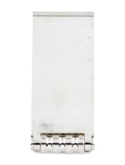 Pre-owned Tiffany & Co Paloma Picasso Groove Rolling Money Clip In Silver