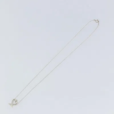 Pre-owned Tiffany & Co . Paloma Picasso Loving Heart Pendant Necklace Silver 925 Silver Silver Necklace Jewelry