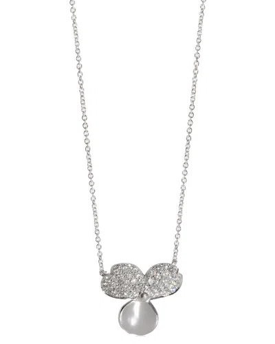 Tiffany & Co . Paper Flowers Platinum 0.66 Ct. Tw. Diamond Pendant (authentic Pre-loved) In Metallic