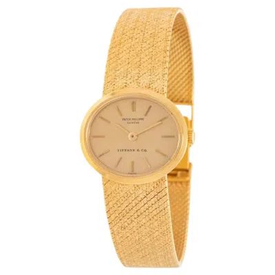 Pre-owned Tiffany & Co Patek Philippe For . � 18k Yellow Gold Bracelet Watch
