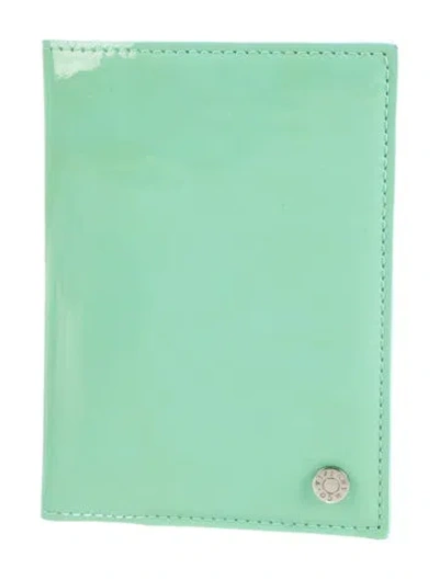 Pre-owned Tiffany & Co Patent Leather Passport Holder In Green