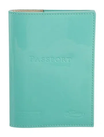 Pre-owned Tiffany & Co Pattern Leather Passport Holder In Green