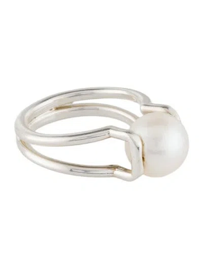 Pre-owned Tiffany & Co Pearl Cocktail Ring In Multi