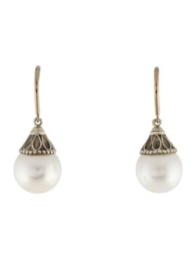 Pre-owned Tiffany & Co Pearl Drop Earrings In Multi