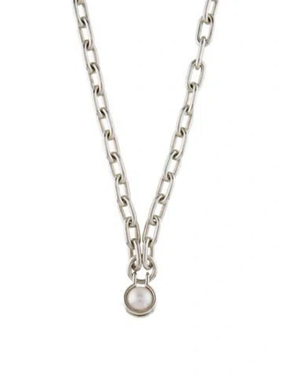 Pre-owned Tiffany & Co Pearl Hardwear Necklace, 32" In Multi