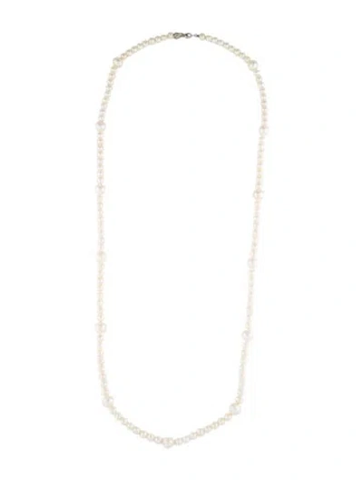 Pre-owned Tiffany & Co Pearl Notes Necklace, 31" In Multi