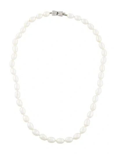 Pre-owned Tiffany & Co Pearl Strand Necklace, 16" In Multi