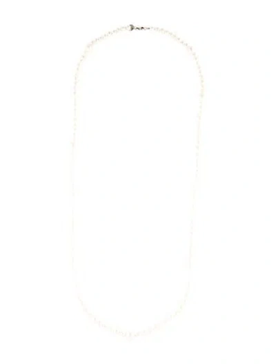 Pre-owned Tiffany & Co Pearl Zigfield Long Bead Strand Necklace, 30.75" In Multi