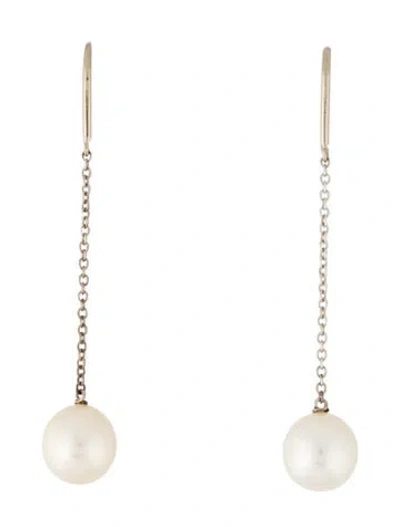 Pre-owned Tiffany & Co Pearls By The Yard Chain Drop Earrings In Multi