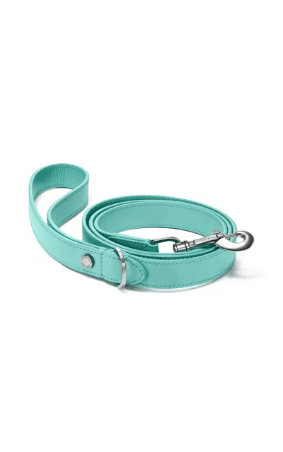 Tiffany & Co Pet Essentials Long Leather Leash In Blue