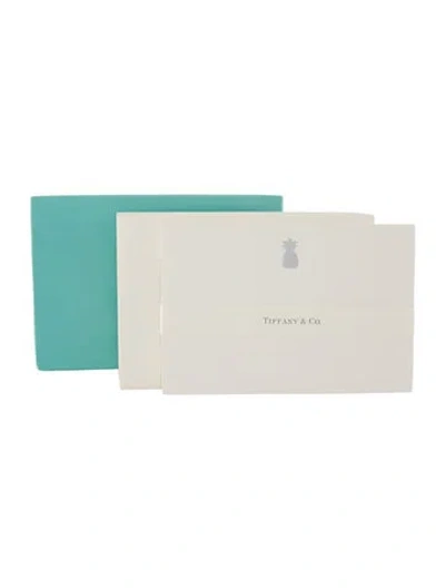 Pre-owned Tiffany & Co Pineapple Stationery Set In White
