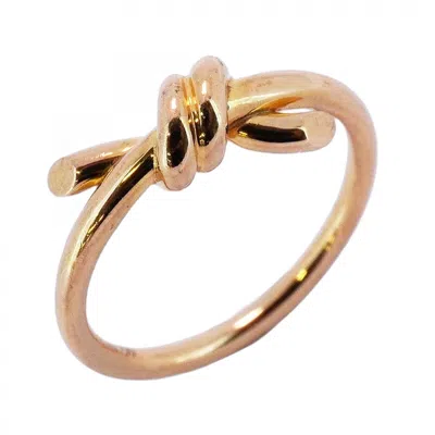 Pre-owned Tiffany & Co Pink Gold (18k) Band Ring () In Multi