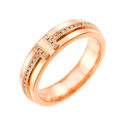 Pre-owned Tiffany & Co Pink Gold (18k) Band Ring () In Multi