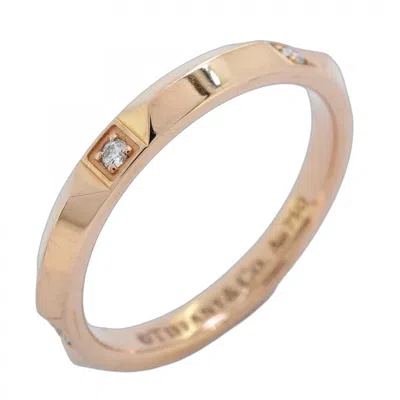 Pre-owned Tiffany & Co Pink Gold (18k) Band Ring () In Multi