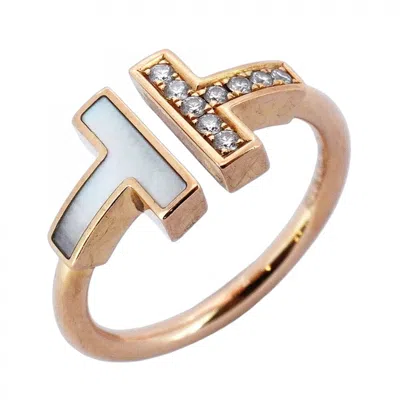 Pre-owned Tiffany & Co Pink Gold (18k) Band Ring () In Multi