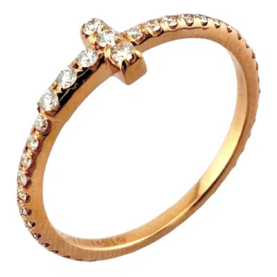 Pre-owned Tiffany & Co Pink Gold (18k) Band Ring () In Multi