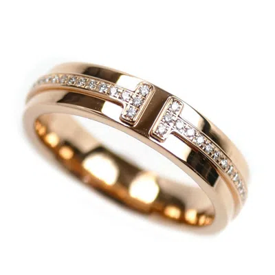 Pre-owned Tiffany & Co Pink Gold (18k) Band Ring () In Multi