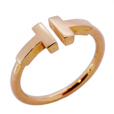 Pre-owned Tiffany & Co Pink Gold (18k) Band Ring () In Multi