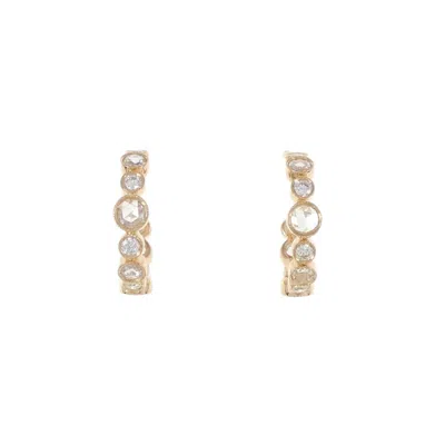 Pre-owned Tiffany & Co Pink Gold (18k) Half Hoop Earrings () In Multi