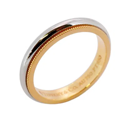 Pre-owned Tiffany & Co Pink Gold (18k) Platinum 950 Band Ring () In Multi