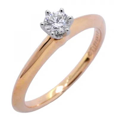 Pre-owned Tiffany & Co Pink Gold (18k) Platinum 950 Band Ring () In Multi