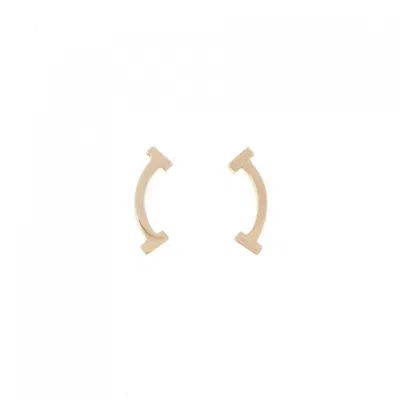 Pre-owned Tiffany & Co Pink Gold (18k) Stud Earrings () In Multi