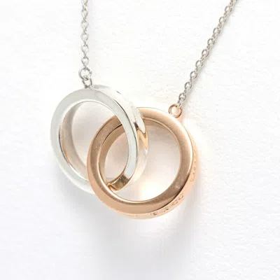 Pre-owned Tiffany & Co Pink Gold Pink Gold (18k) Sterling Pendant Necklace () In Multi