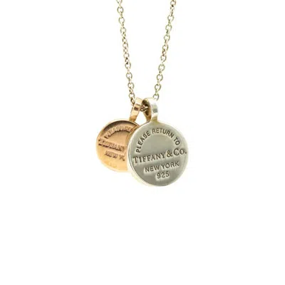Pre-owned Tiffany & Co Pink Metal 925 Pendant Necklace () In Multi