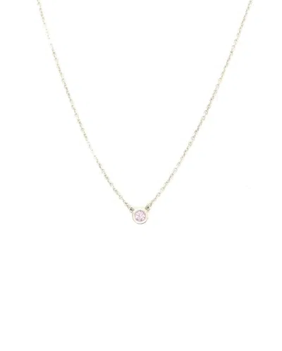 Pre-owned Tiffany & Co Pink Sapphire By The Yard Silver Necklace