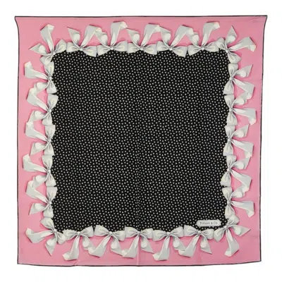Pre-owned Tiffany & Co Pink Silk Scarf () In Multi