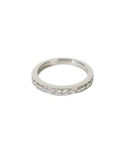 Pre-owned Tiffany & Co . Platinum 0.25 Ct. Tw. Diamond Band (authentic Pre-loved) In Transparent