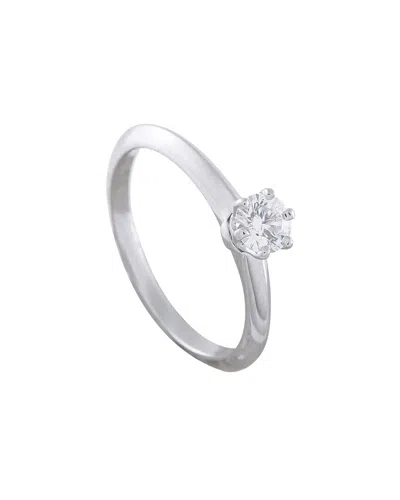 Tiffany & Co . Platinum 0.31 Ct. Tw. Diamond Ring (authentic Pre-loved)