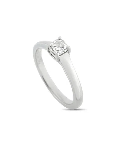Pre-owned Tiffany & Co . Platinum 0.31 Ct. Tw. Diamond Ring (authentic Pre-loved) In White