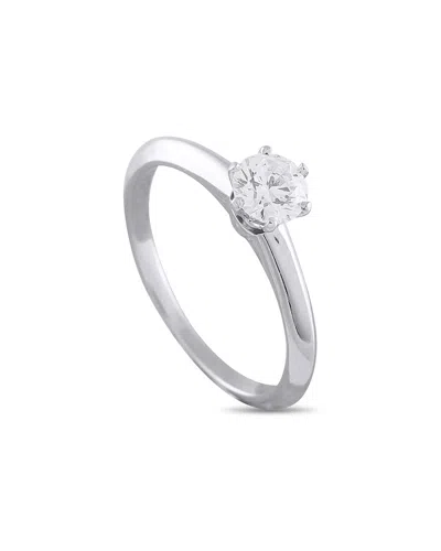 Pre-owned Tiffany & Co . Platinum 0.38 Ct. Tw. Diamond Ring (authentic Pre-loved)