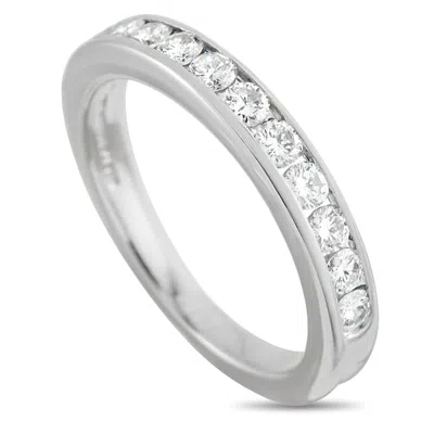 Tiffany & Co Platinum 0.44ct Diamond Band Ring Ti31-051426 In Metallic