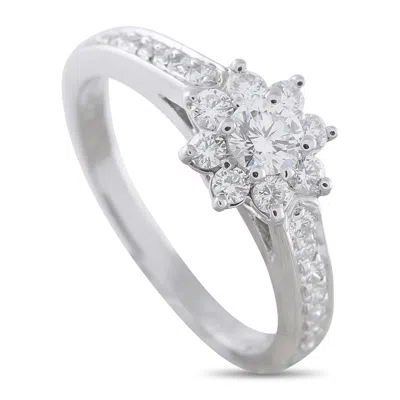 Tiffany & Co Platinum 0.50ct Diamond Cocktail Ring Ti05-031326 In Metallic