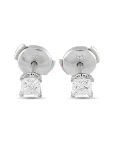 Pre-owned Tiffany & Co . Platinum 0.64 Ct. Tw. Diamond Earring (authentic Pre-loved)