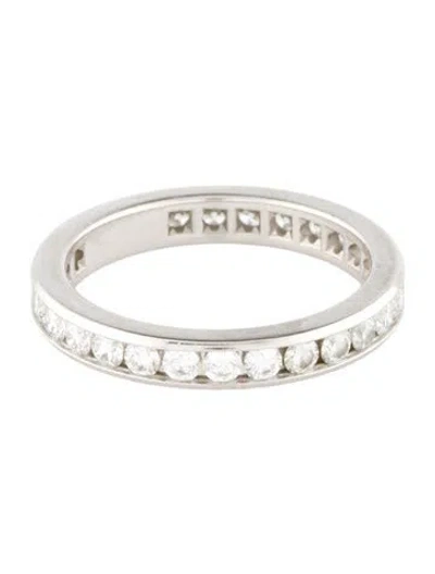 Pre-owned Tiffany & Co Platinum 1.00ctw Diamond Wedding Band In Multi