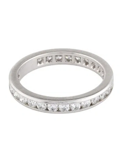 Pre-owned Tiffany & Co Platinum 1.00ctw Diamond Wedding Band In Multi