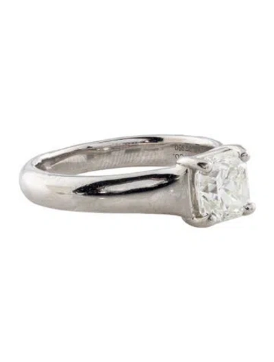 Pre-owned Tiffany & Co Platinum 1.12ct Diamond Lucida Engagement Ring In Multi