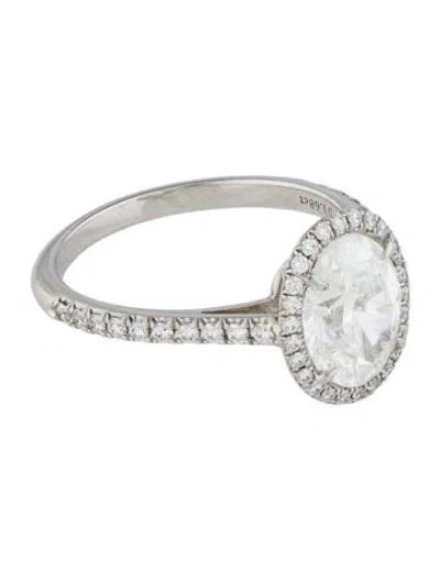 Pre-owned Tiffany & Co Platinum 1.68ct Diamond Soleste Engagement Ring In Multicolor