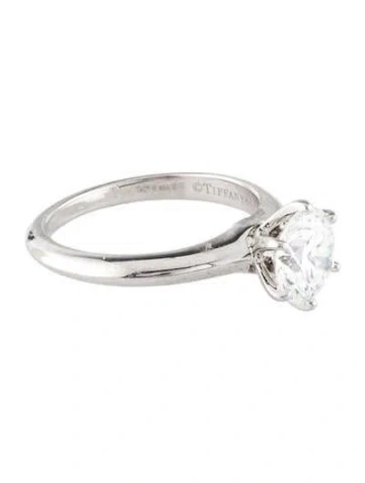 Pre-owned Tiffany & Co Platinum 1.72ct Diamond Solitaire Engagement Ring In Multi