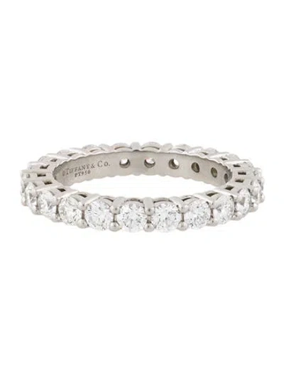 Pre-owned Tiffany & Co Platinum 1.80ctw Diamond Forever Band Ring In Multi
