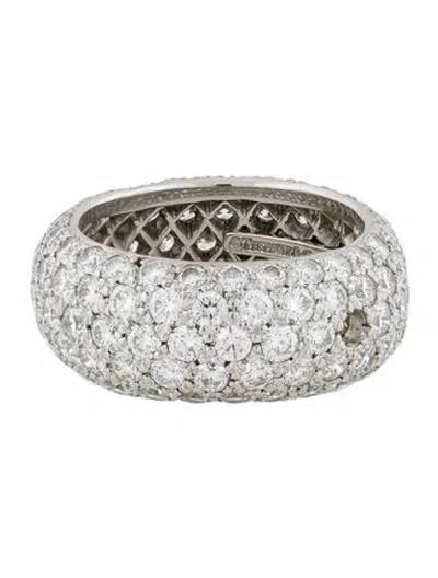 Pre-owned Tiffany & Co Platinum 3.15ctw Diamond Soleste Eternity Band In Multi